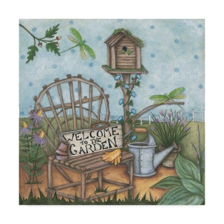 Robin Betterley 'Welcome To The Garden 2' Canvas Art,14x14